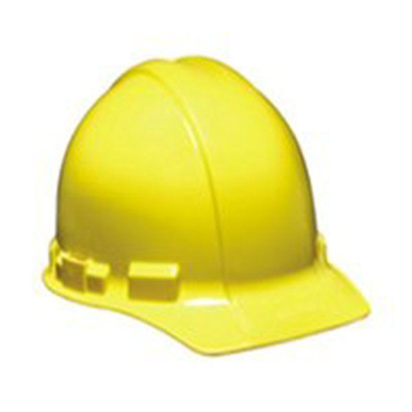 HARD HAT WITH SIX POINTSUSPENSION, YELLOW - Hard Hats
